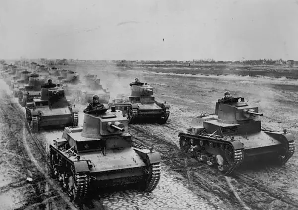 Polish Troops Tank Formation