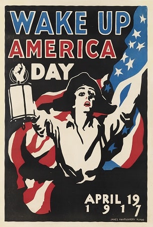 Poster of Wake Up America Day on April 19, 1917