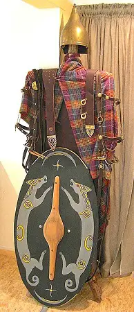 Replicas of Celtic warrior's garments