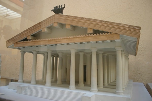 Speculative model of the first Temple of Jupiter Optimus Maximus, 509 BC