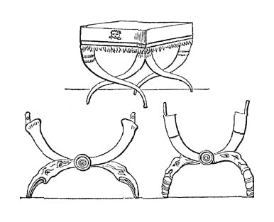 The Curule chair was a symbol of the power of high-ranking magistrates