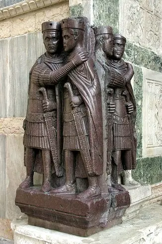 The Tetrarchs, the four co-rulers that governed the Roman Empire