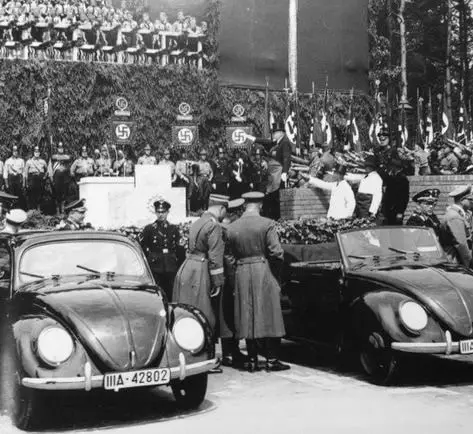 Volkswagen Beetle in Nazi rally