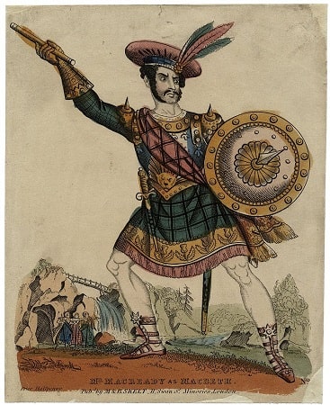 William Charles Macready playing Macbeth from a mid 19th century performance