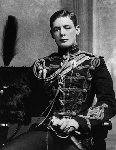 Winston Churchill during his Military School days