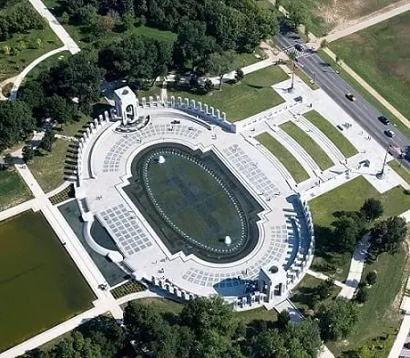 World War 2 Memorial Aerial View