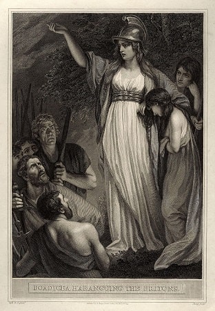 Queen Boudica in John Opie's painting