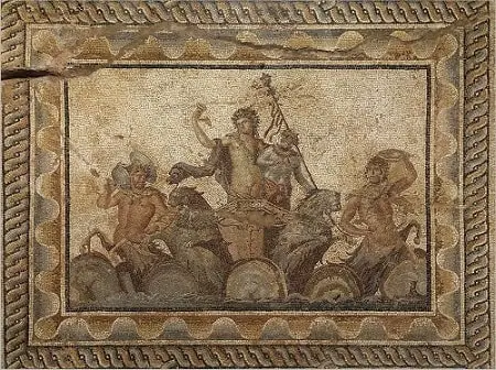 Epiphany of Dionysus mosaic, from the Villa of Dionysus