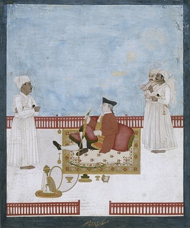 Painting depicting an official of the East India Company