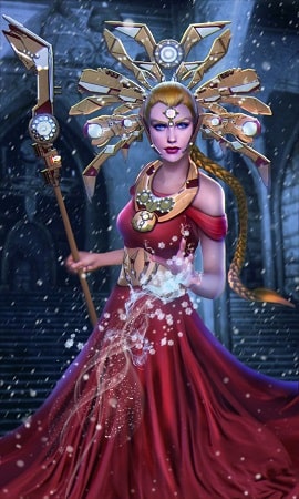 Rindr alternatively described as, a goddess or a human princess