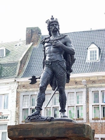 Statue of Ambiorix in Tongeren, Belgium