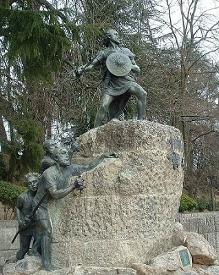 Statue of Viriathus in Viseu, Portugal