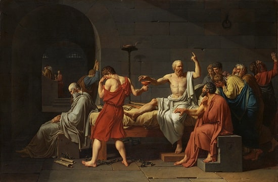 The Death of Socrates, by Jacques Louis David