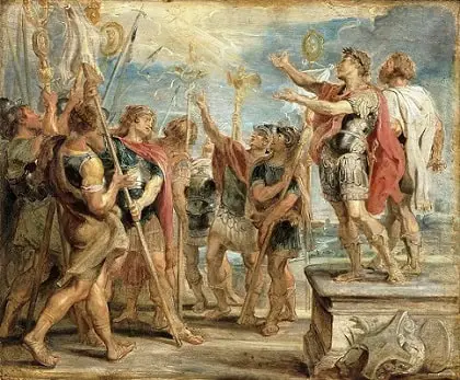 The Emblem of Christ Appearing to Constantine, by Rubens