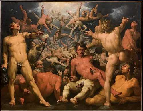 The Fall of the Titans by Cornelis Cornelisz van Haarlem