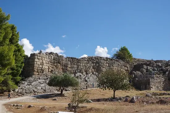 The fortifications of Mycenae