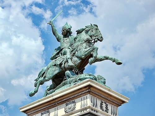 Vercingetorix statue by Frédéric Bartholdi, on Place de Jaude, France