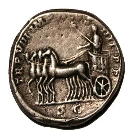 A denarius featuring Commodus