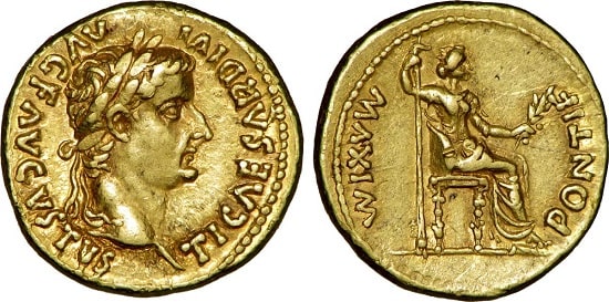 Aureus of Tiberius