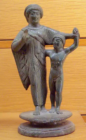 Etruscan mother and child, 500-450 BC