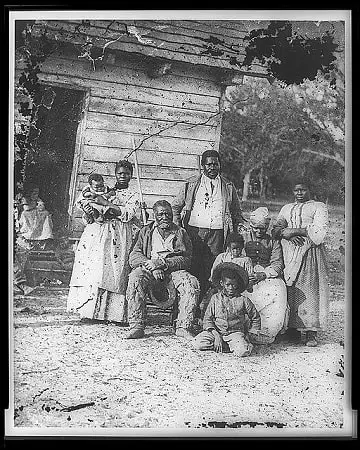 Four generations of a slave family, Smith's Plantation, South Carolina