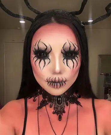 Halloween Spider Makeup