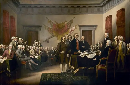 John Trumbull's painting, Declaration of Independence