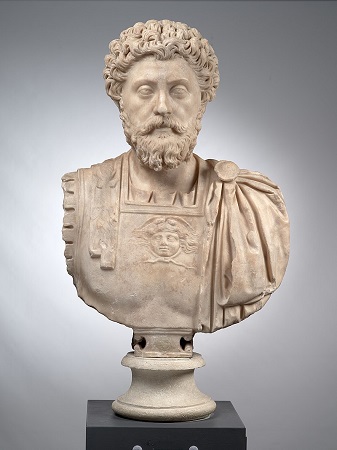 Marble bust of Marcus Aurelius