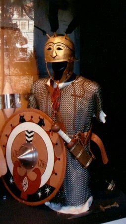 Triarius metal armor at the Flavian Amphitheater, Rome