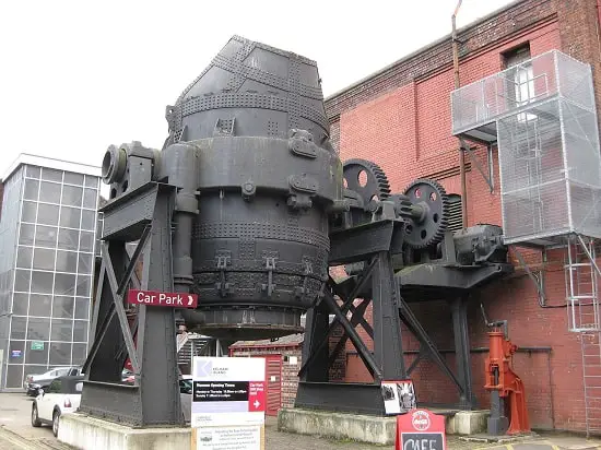 Sir Henry Bessemer's Bessemer converter, for making steel from the 1850s to the 1950s